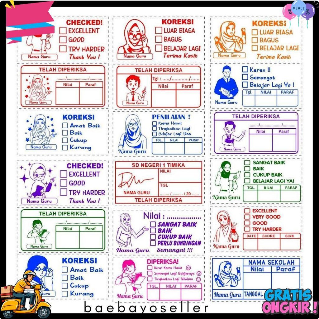 

Stempel Nilai Guru / Penilaian / Koreksi / Checked Terlaris! Produk Ini Banyak Dicari
