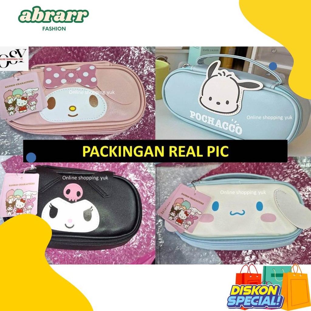 

Tempat Pensil Sanrio , Kotak Pensil Kuromi , Tas Kosmetik , Pouch , Motif Kuromi / Cinnamoroll / My Melody , Import Premium. Online Shopping Yuk. Kapasitas Besar. Bahan Kulit , Kuat & Sangat Cantik Exclusive. Terlaris! Produk Ini Banyak Dicari