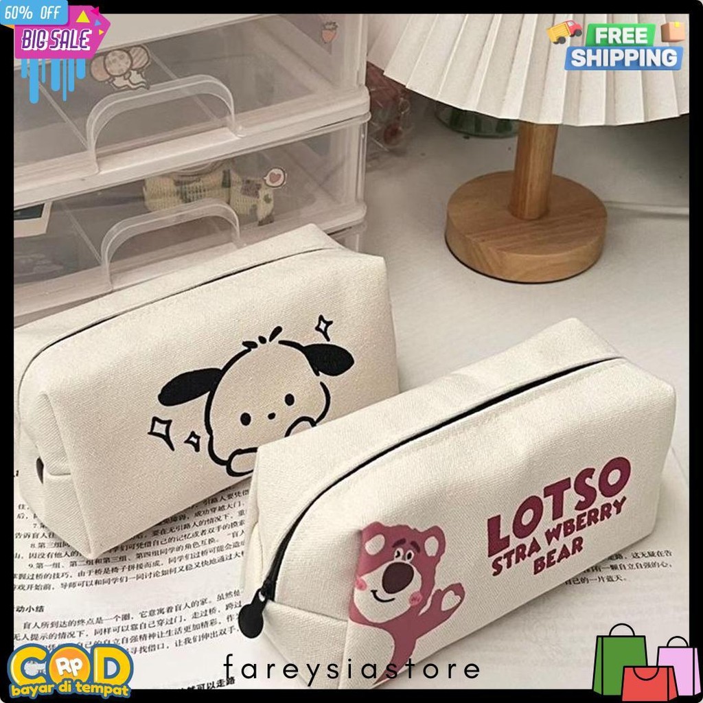 

Ins Pacha Anjing Tas Pensil Cute Strawberry Bear Tas Pensil Jaring Merah Kapasitas Besar Siswa Sekolah Dasar Smp Peralatan Penyimpanan Tas Diskon