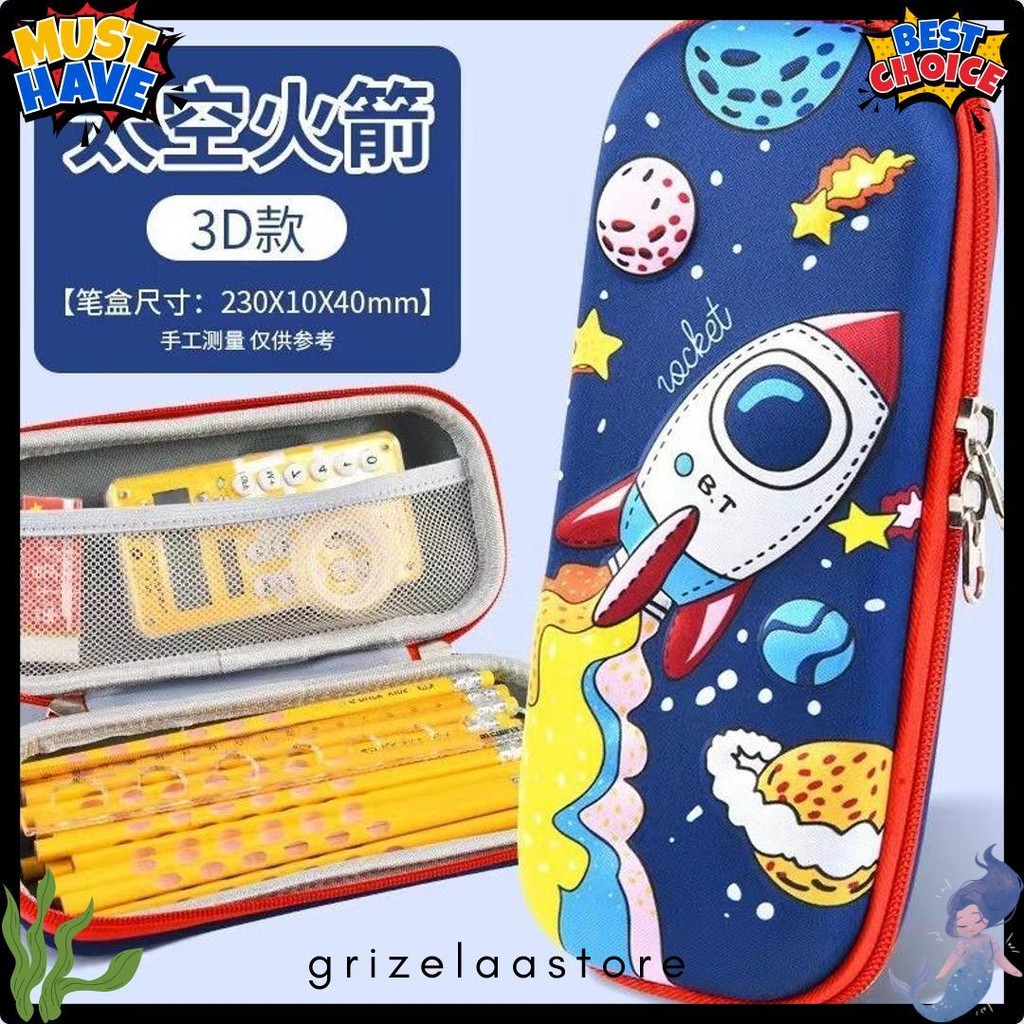 

Kotak Pensil Anak Tempat Alat Tulis 3D Timbul 3 Tiga Dimensi Anti Air Bahan Eva Gmall Gm-St0528 Diskon Setengah Harga