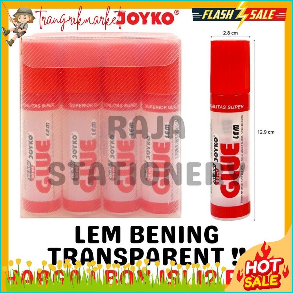 

Joyko Transparent Glue 50Ml Lem Cair Bening Joyko Prakarya Anak Gl-R50 Gl-A50 [12Pcs] Diskon
