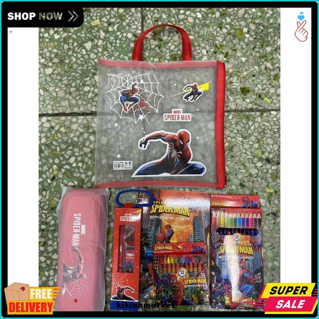 

[Serbalakuofficial](Ktps.11)Kotak Pensil Sett / Study Set Stationery Set Alat Tulis Sekolah Anak Set Atk Motif Diskon