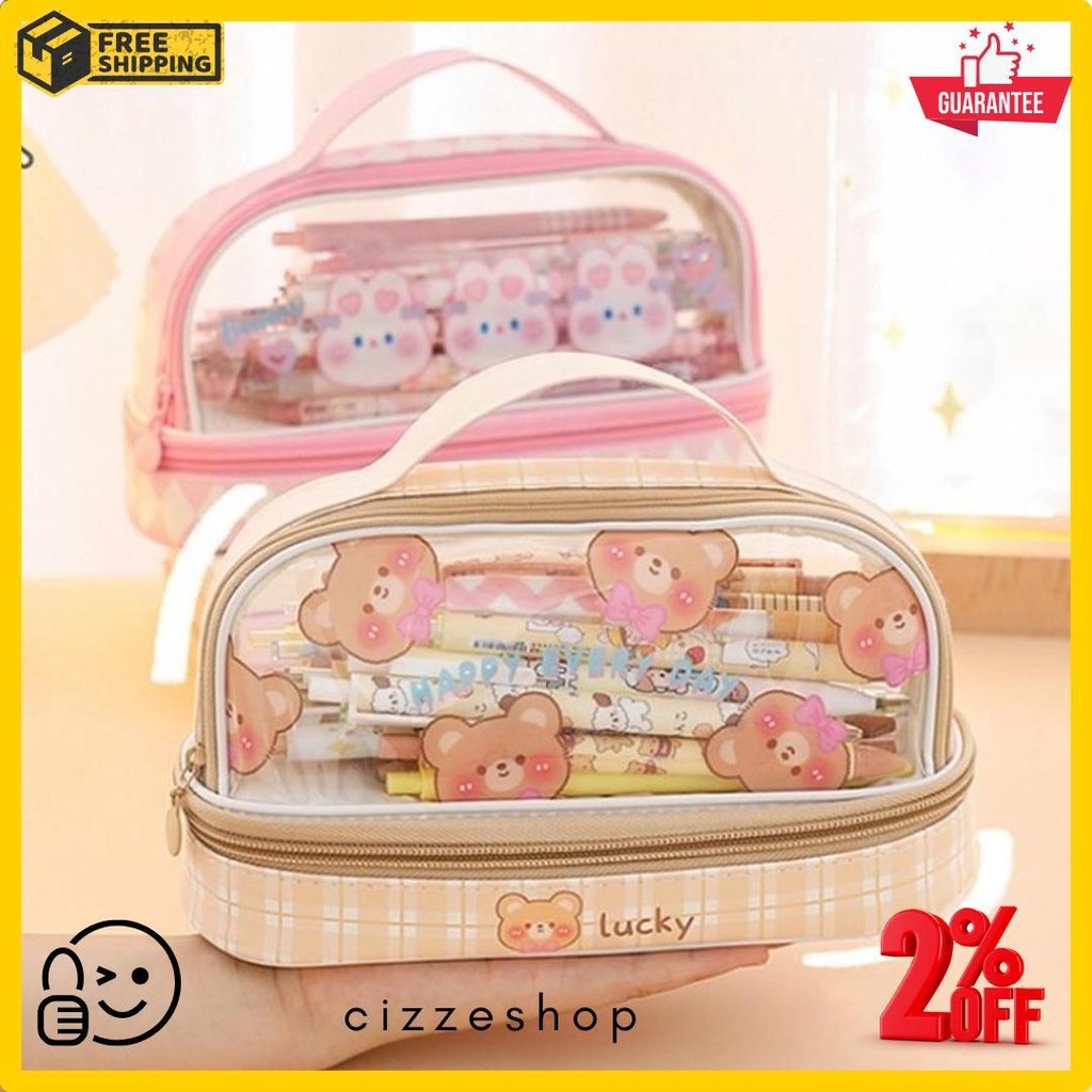 

Kartun Baru Kapasitas Pen Bag Storage Bag Untuk Mahasiswa Sma Junior Portable Cute Simple Stationery Box Diskon