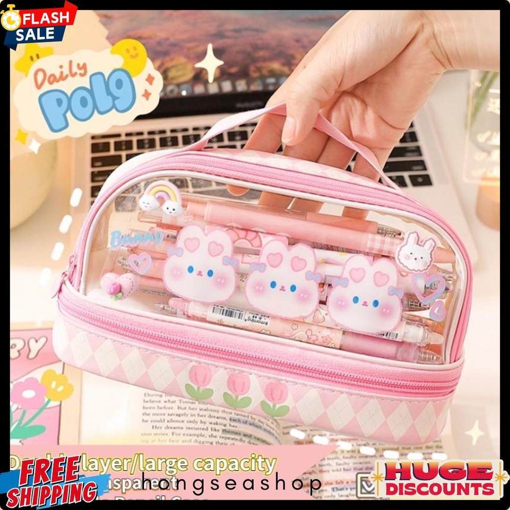 

Kartun Baru Kapasitas Pen Bag Storage Bag Untuk Mahasiswa Sma Junior Portable Cute Simple Stationery Box Flash Sale! Diskon Hingga 70%