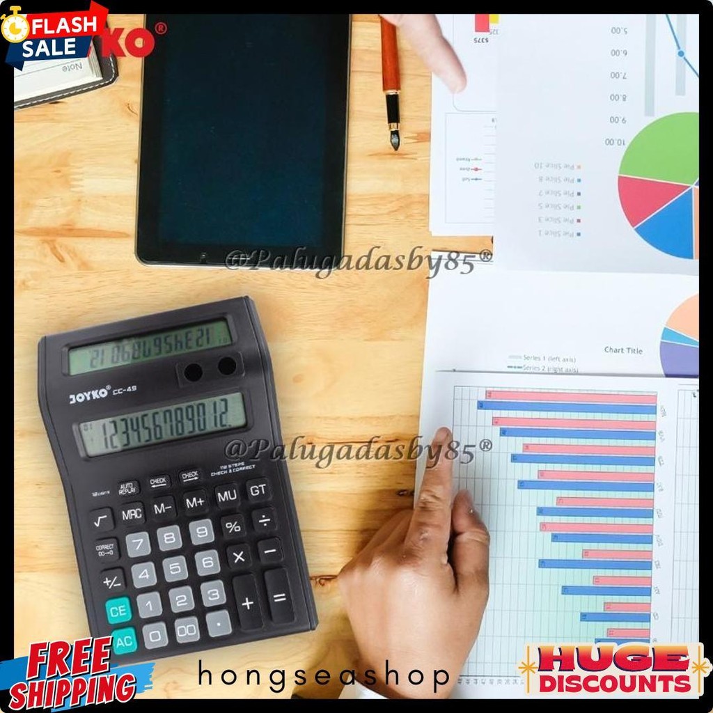 

Kalkulator Joyko Cc-49 12 Digits 2 Display (1 Biji) / Calculator Joyko Cc-49 / Joyko Cc 49 / Cc49 Terlengkap Dan Termurah