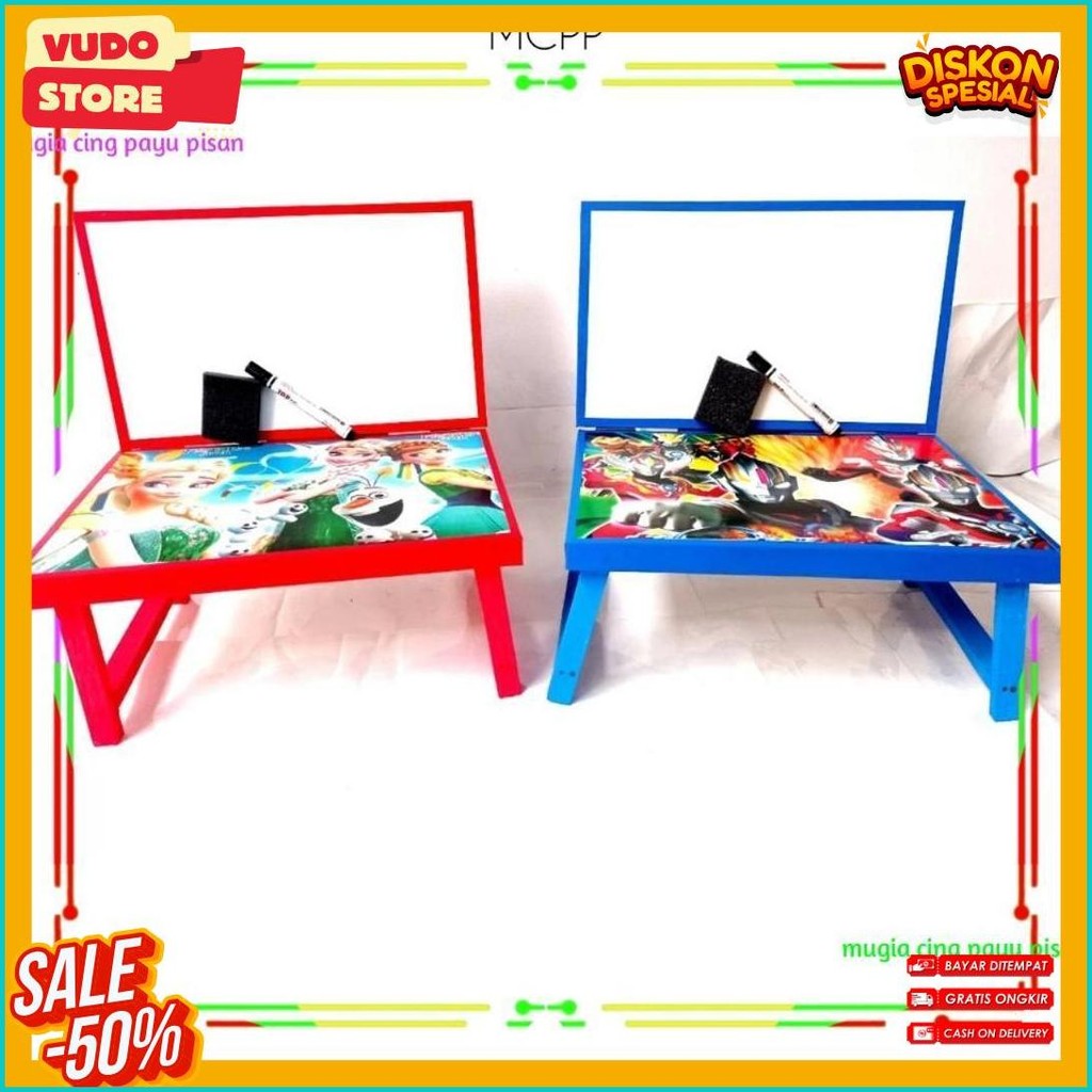 

Meja Belajar Anak Plus Papan Tulis Lipat Karakter Anak Minimalis Gratis Spidol Dan Penghapus Flash Sale! Diskon Hingga 70%