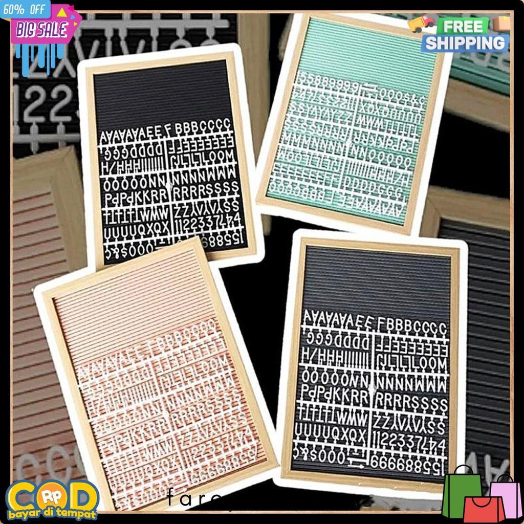 

Letter Board Baby Include Huruf/ Felt Letter Board Set / Letter Board/Papan Nama Bayi /Papan Menu / Dekorasi Rumah Viral 30*40 Cm Diskon Setengah Harga