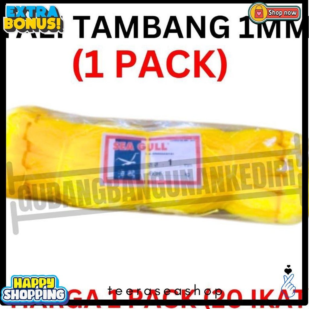 

[1 Pack] Tali Tambang 1Mm 1 Pack 20Pcs Ikat / Tali Tampar 1Mm / Tampar Plastik Buat Pasang Keramik / Benang Pondasi Rumah Seagull Sea Gull 20 Ikat 1 Pack 1Pack Diskon Setengah Harga