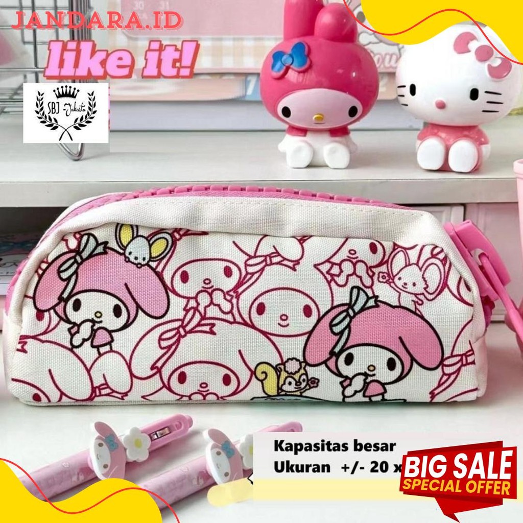 

Tempat Pensil Kotak Pensil Softcase Kanvas Toy Story Sanrio My Melody Pochacco Resleting Besar Diskon Setengah Harga