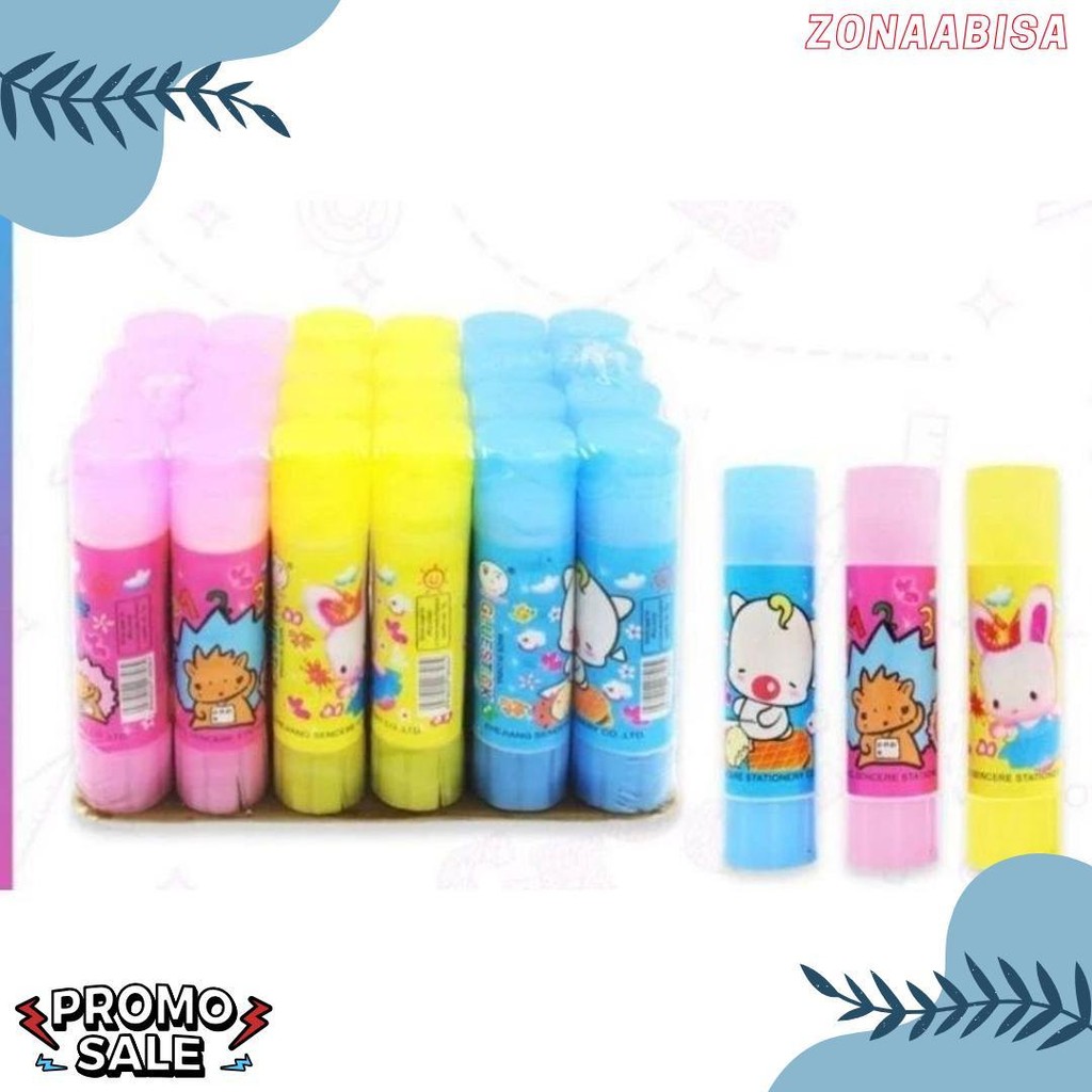 

(24Buah) Lem Stik 10Grm / Glu Stik Kertas Diskon Setengah Harga