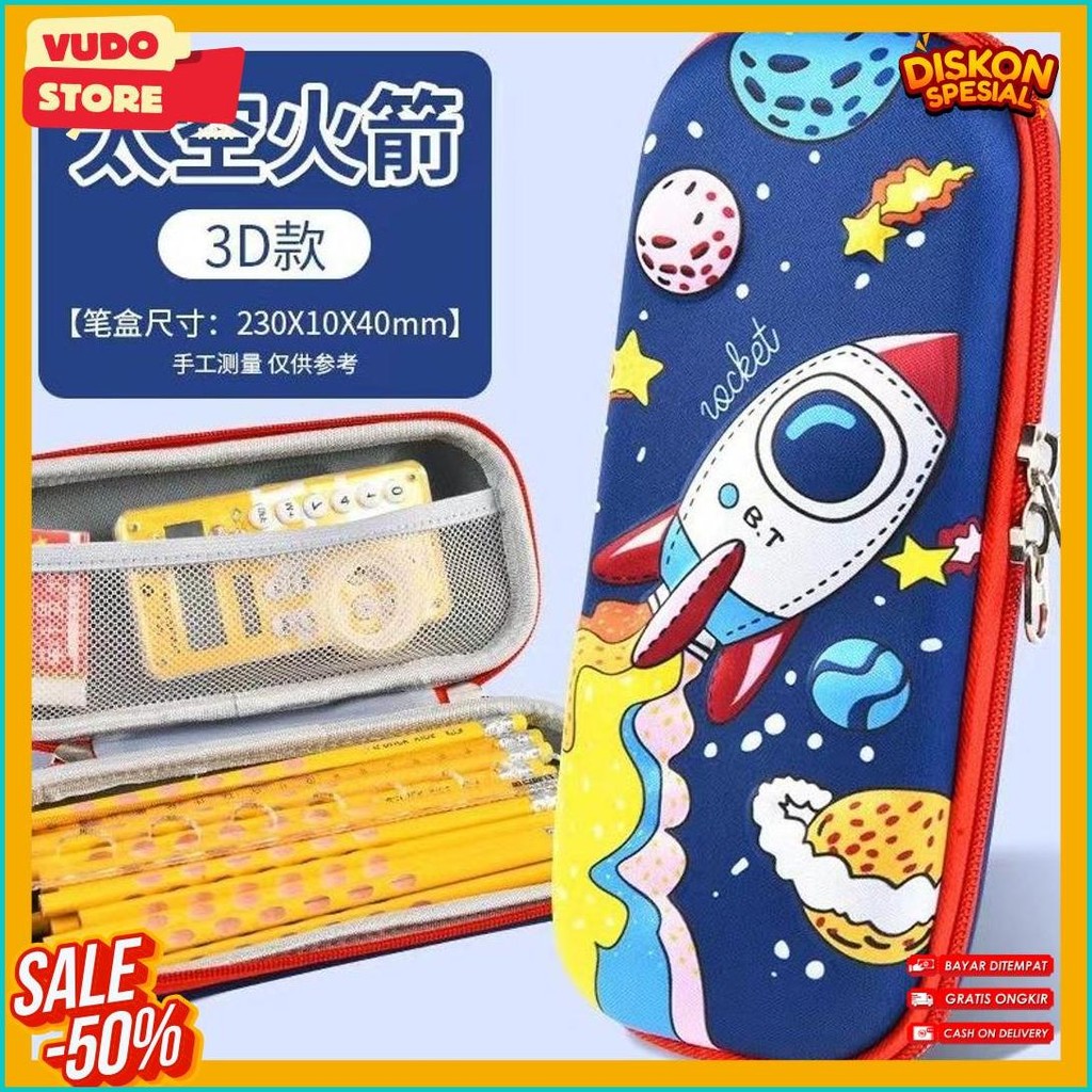 

Kotak Pensil Anak Tempat Alat Tulis 3D Timbul 3 Tiga Dimensi Anti Air Bahan Eva Gmall Gm-St0528 Terlaris! Produk Ini Banyak Dicari