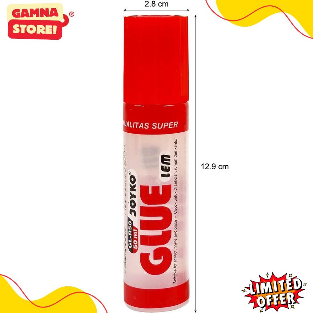

Joyko Transparent Glue 50Ml Lem Cair Bening Joyko Prakarya Anak Gl-R50 Gl-A50 [12Pcs] Terlengkap Dan Termurah