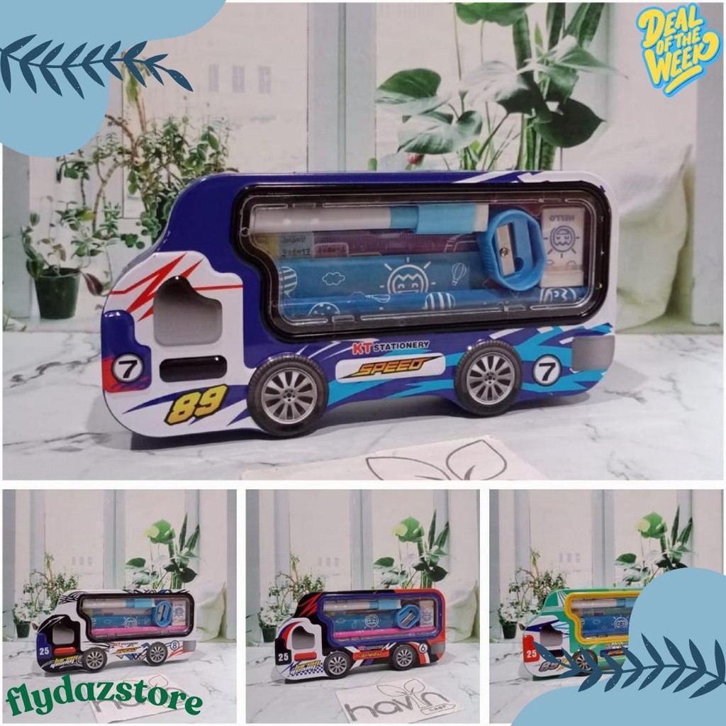 

Kotak Pensil Bahan Kaleng Model Truk Besar Pencil Case Tempat Pensil Flash Sale! Diskon Hingga 70%