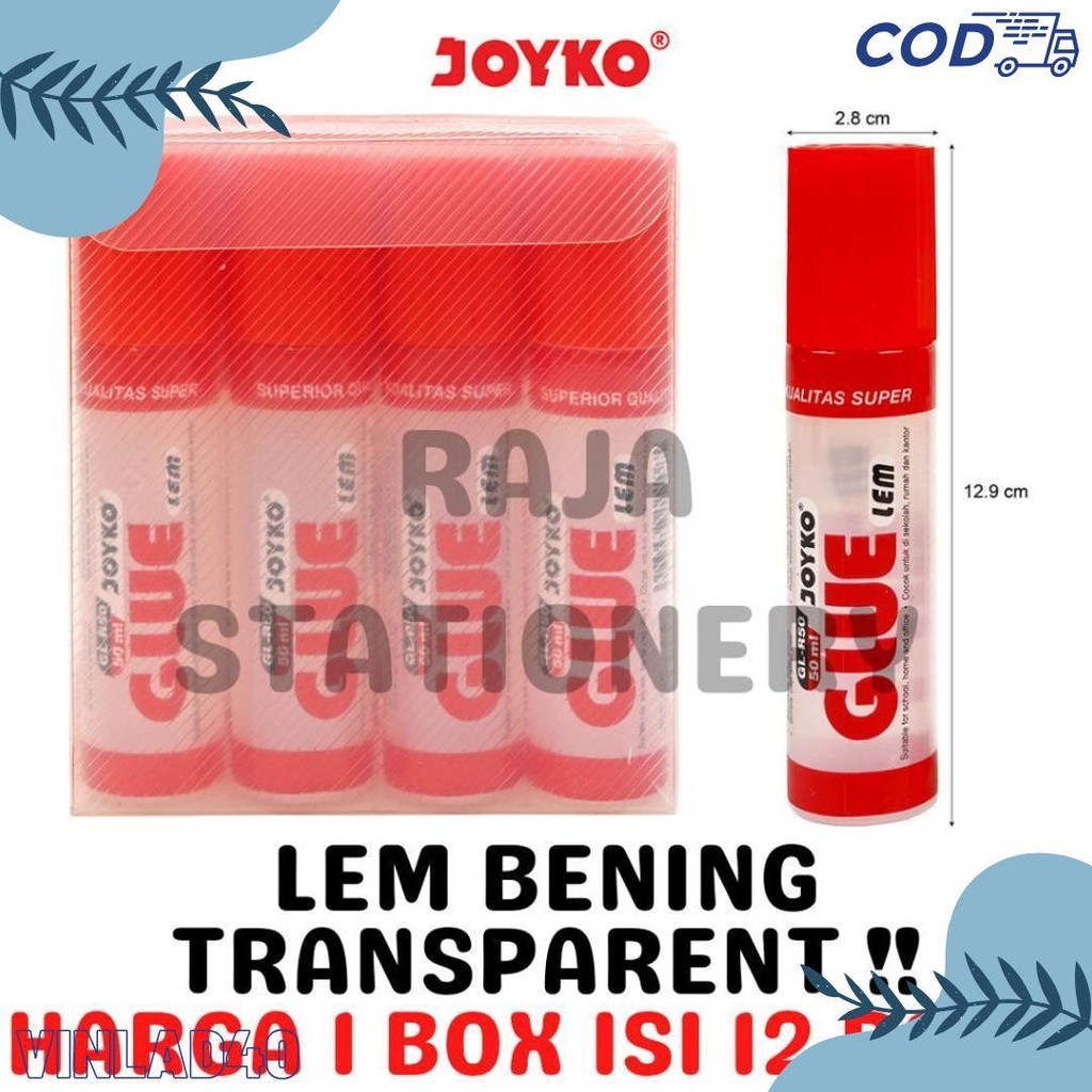 

Joyko Transparent Glue 50Ml Lem Cair Bening Joyko Prakarya Anak Gl-R50 Gl-A50 [12Pcs] Diskon Setengah Harga