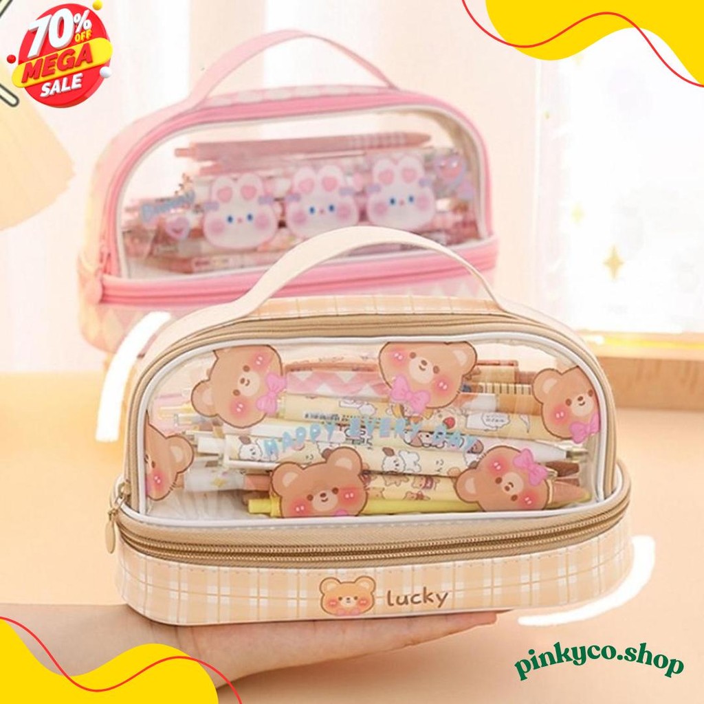

Kartun Baru Kapasitas Pen Bag Storage Bag Untuk Mahasiswa Sma Junior Portable Cute Simple Stationery Box Diskon Setengah Harga