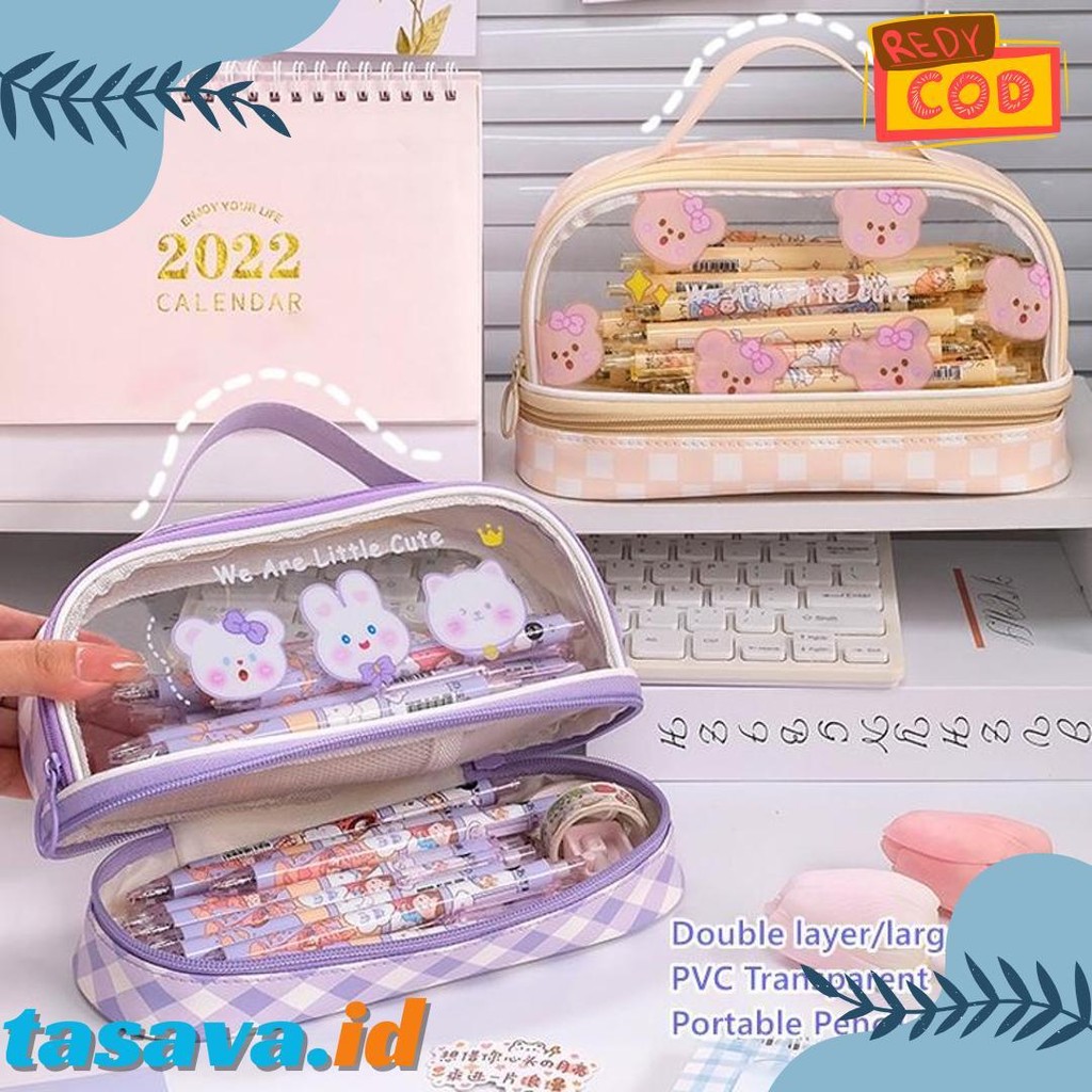 

Kartun Baru Kapasitas Pen Bag Storage Bag Untuk Mahasiswa Sma Junior Portable Cute Simple Stationery Box Diskon Setengah Harga