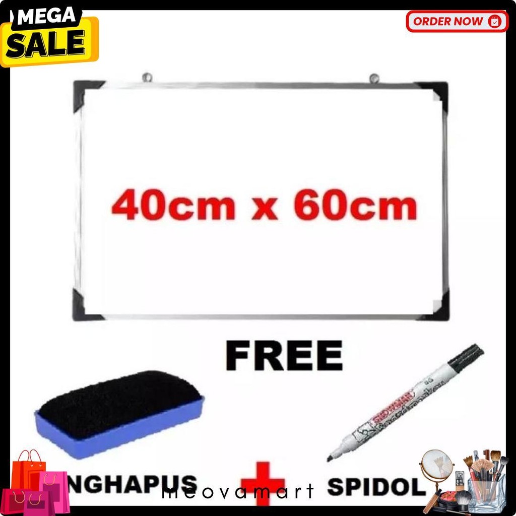 

Papan Tulis Whiteboard 40 X 60 Cm Gratis Spidol Dan Penghapus List Alumunium Terlaris Terlengkap Dan Termurah