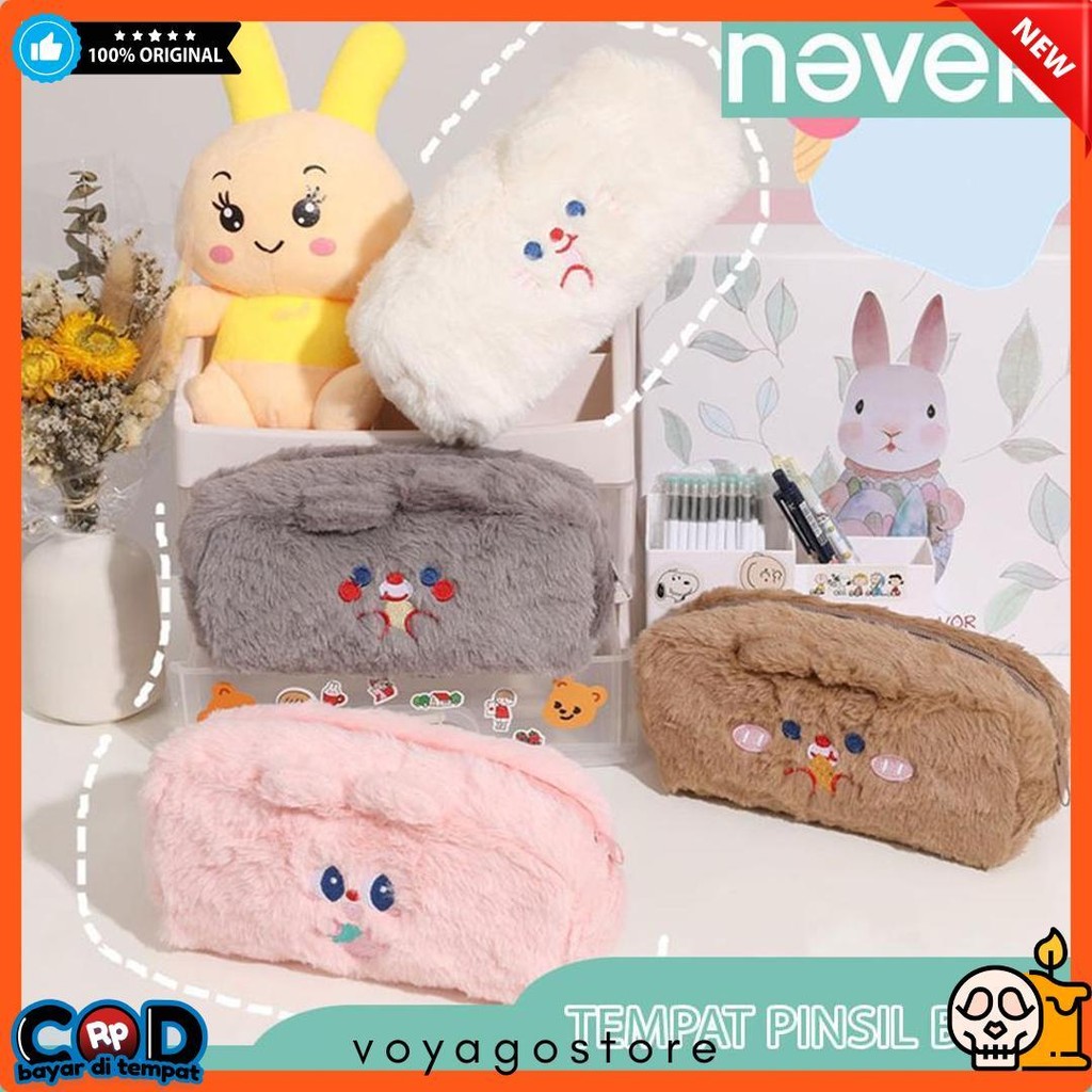 

Never Official- Tempat Pensil Bulu Soft Cute/ Tas Pensil Kosmetik/ Pouch Makeup Kecil Diskon Setengah Harga