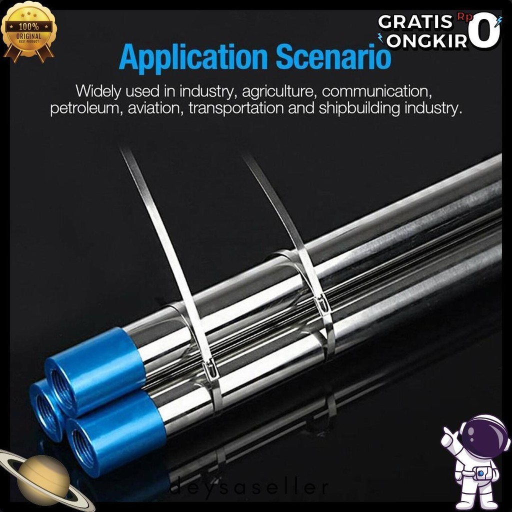 

50Pcs 15/20/30Cm Kabel Ties Stainless Steel Cable Ties Kabel Tis Steel 304 Flash Sale! Diskon Hingga 70%