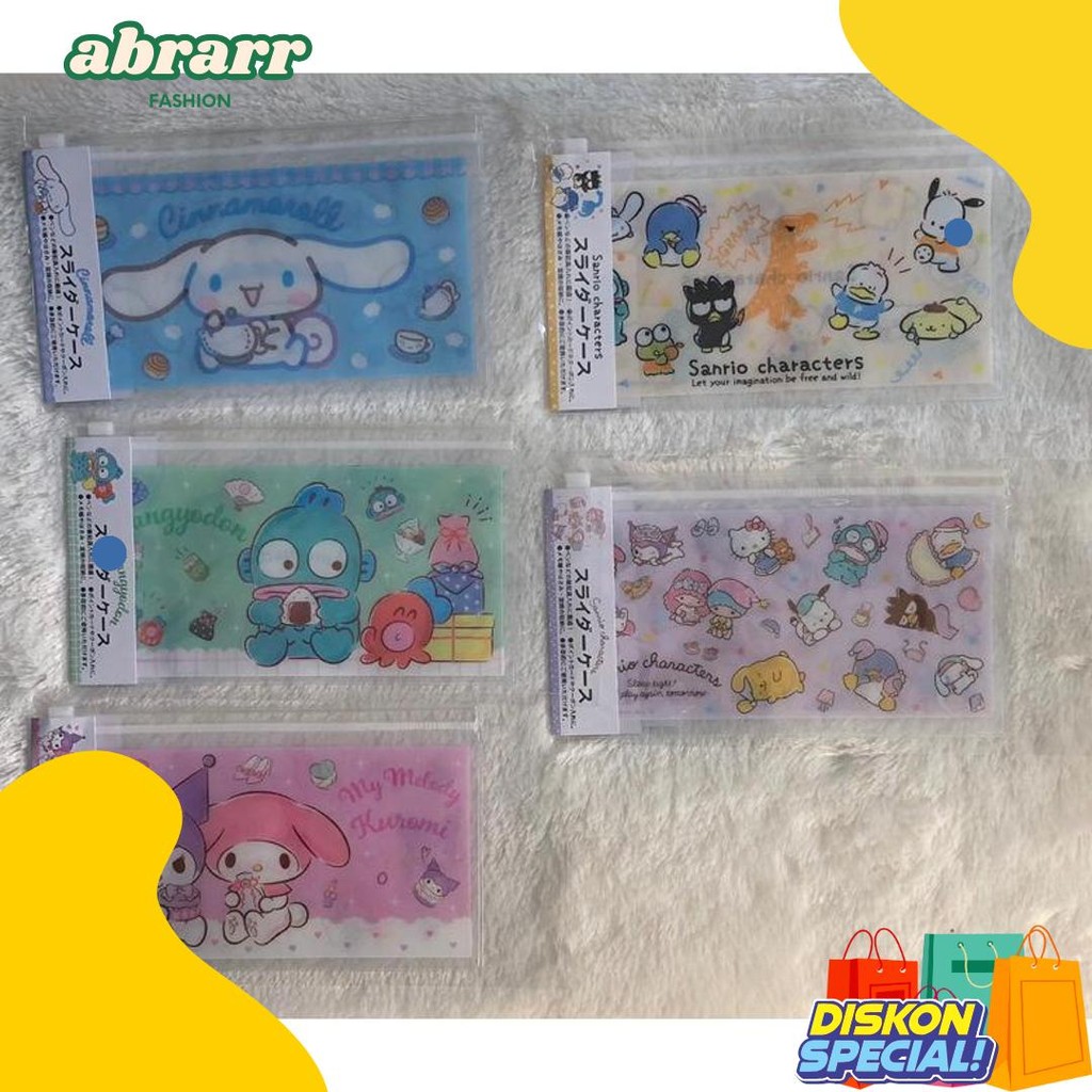 

Slider Pouch My Melody Dan Kuromi Hangyodon Cinnamoroll Sanrio Characters Sanrio Original Japan Diskon Setengah Harga