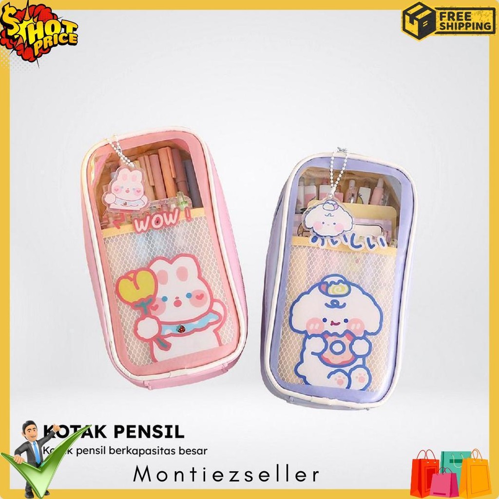 

Pencil Case Tempat Pensil Anak Transparan Motif Kartun Korean Style / Tempat Alat Tulis Perlengkapan Sekolah Multifungsi/TempatPulpen Bunda A61 Terlaris! Produk Ini Banyak Dicari