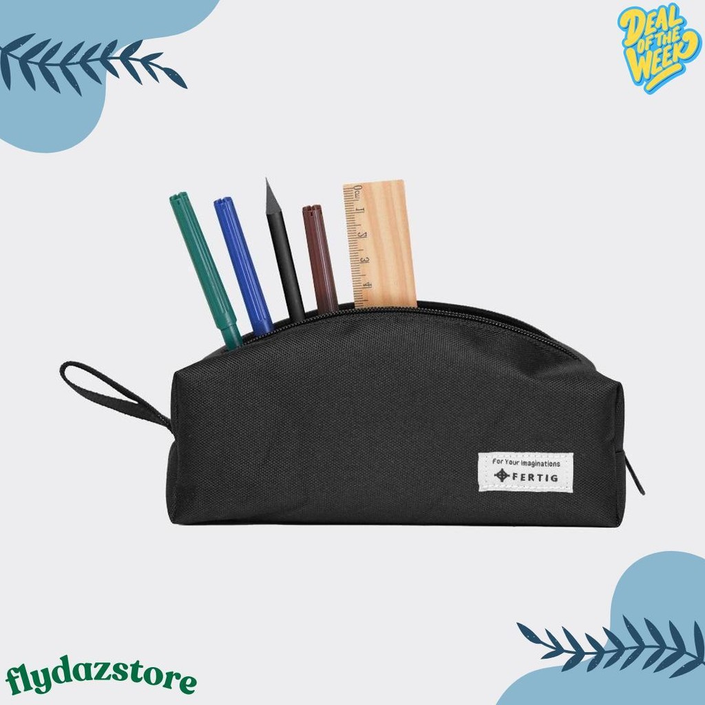 

Fertig - Melbi Black - Pencil Case - Tempat Kotak Pensil - Cocok Untuk Perlengkapan Sekolah/Kantor Terlaris! Produk Ini Banyak Dicari
