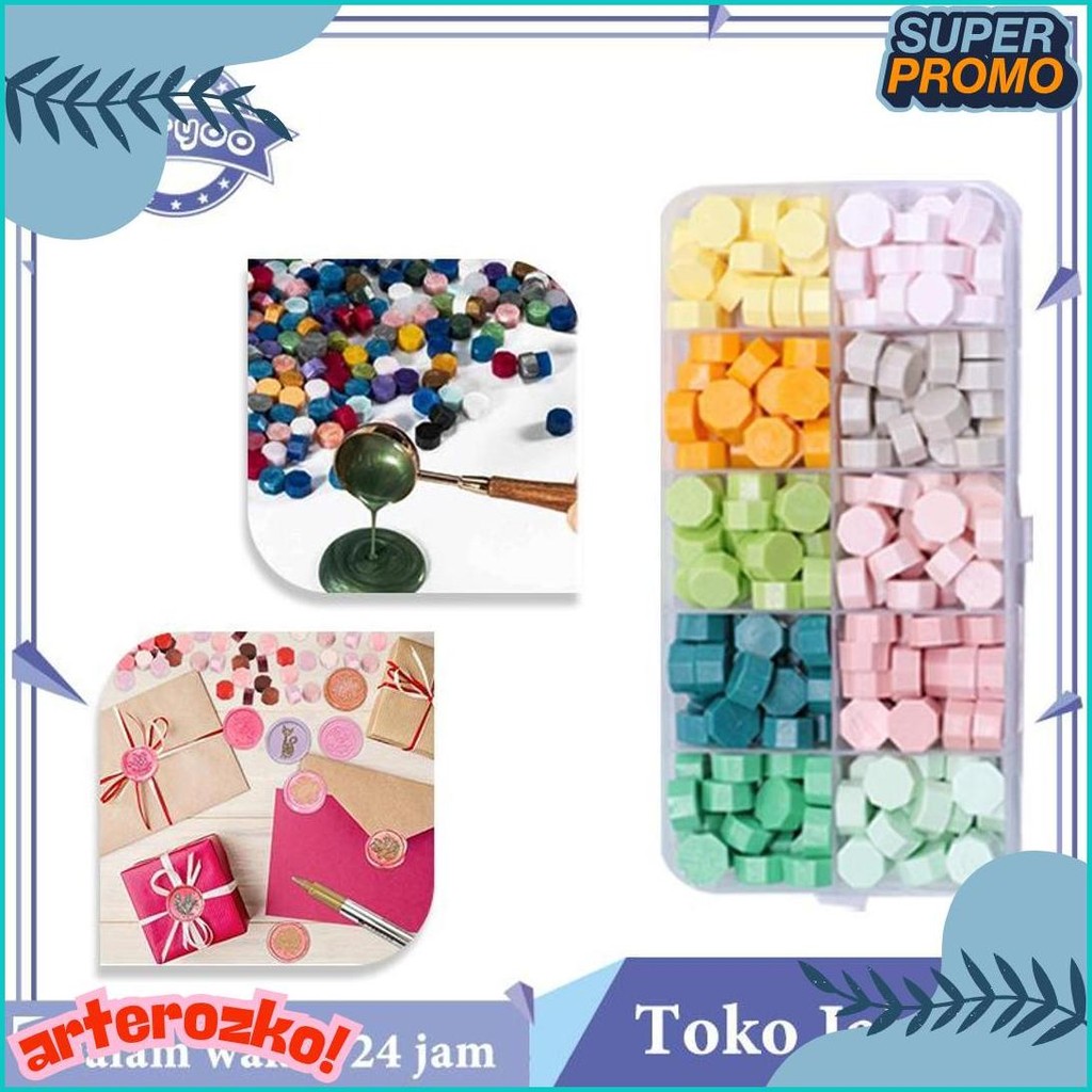 

Isi 200 Octagon Wax Particles Diy Lilin Wax Partikel 10 Color Diy Stempel Wax Diskon