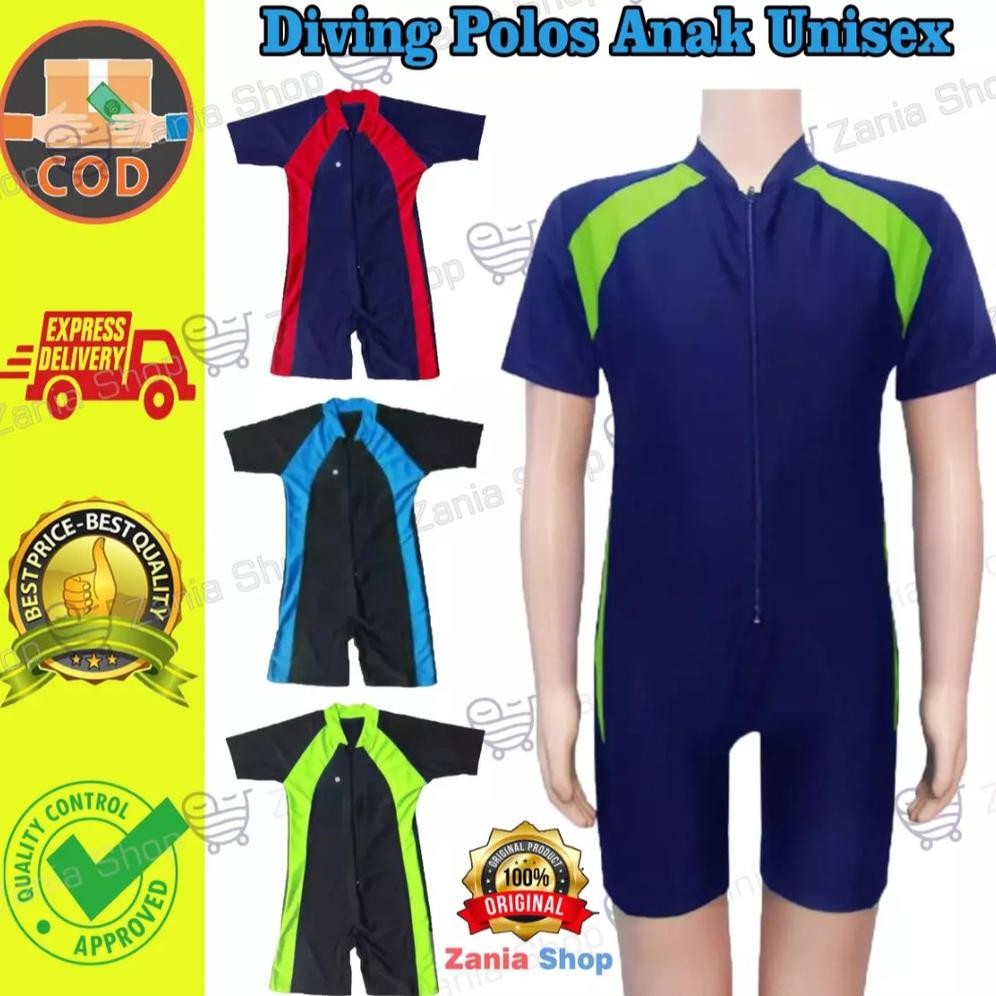 Paling Murah Baju Renang Polos Dan Bermotif Anak Usia 2-9 Thn Baju Renang Anak Perempuan Laki Laki  