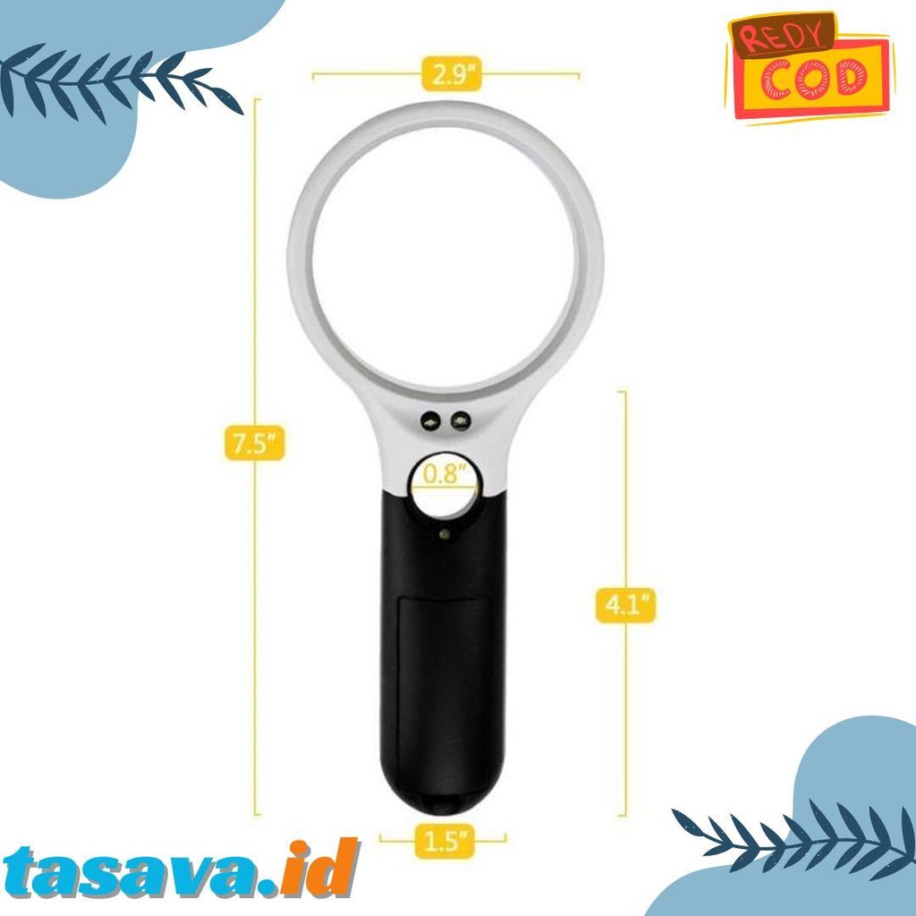

2 In1 Lampu Kaca Pembesar Led Membaca Magnifying Glass Dengan Lampu Diskon Setengah Harga