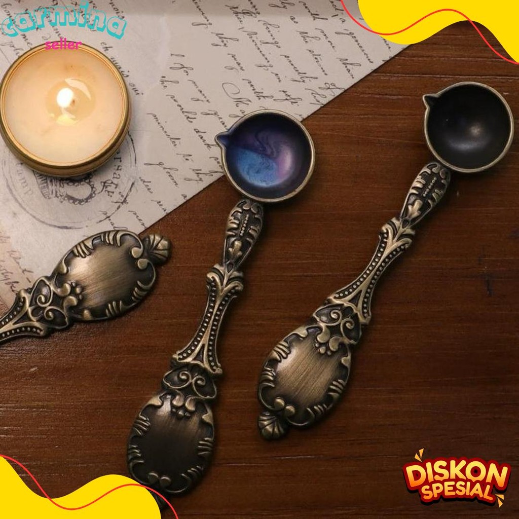 

Sendok Wax Seal Vintage Retro Spoon | Vintage Hard Bronze Spoon / Sendok Hias Peleleh Seal Wax Terlengkap Dan Termurah