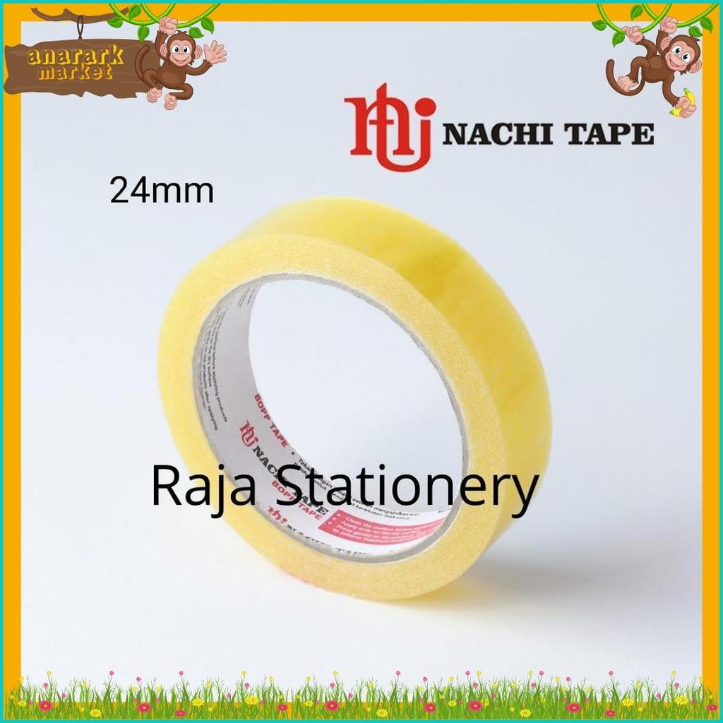 

Nachi Stationery Tape 12Mm 24Mm Selotip Solatip Lakban Solasi Isolasi Nachi [1 Box] Diskon