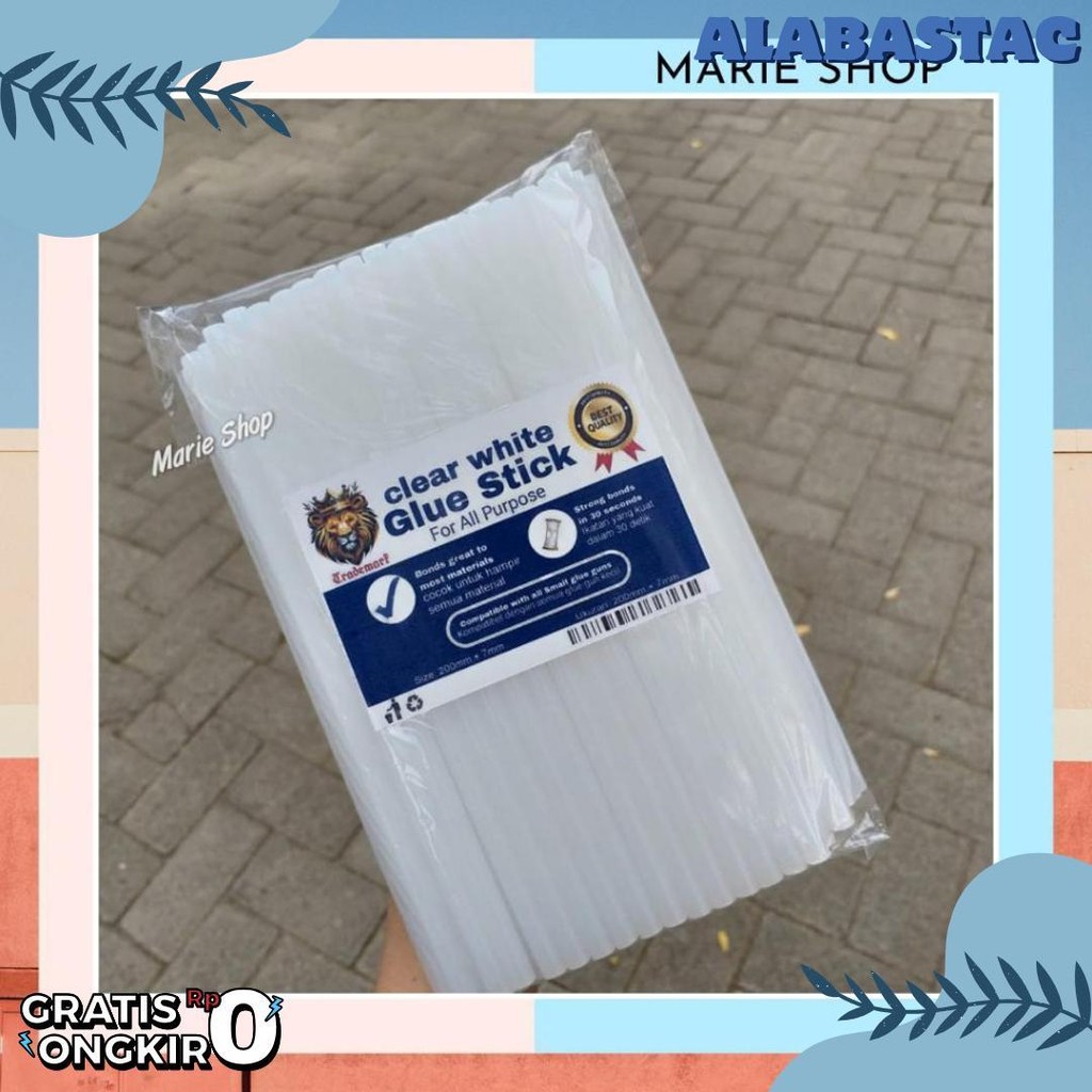 

100 Pc Isi Lem Tembak Refill Glue Stick - Lem Lilin Stick Bakar Perekat Kerajinan Tangan Multifungsi Lem Bakar Terlengkap Dan Termurah