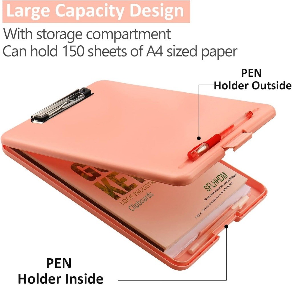 

Clipboard + Storage Alas Papan Ujian / Papan Jalan 2In1 / Clipboard 2 In 1 / Clip Board A4 Diskon