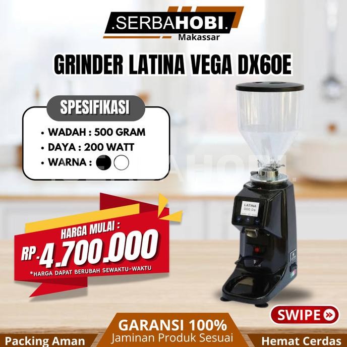 :::::::] Grinder Latina VEGA DX 60 E / Grinder Elektrik / Penggiling Biji Kopi Listrik