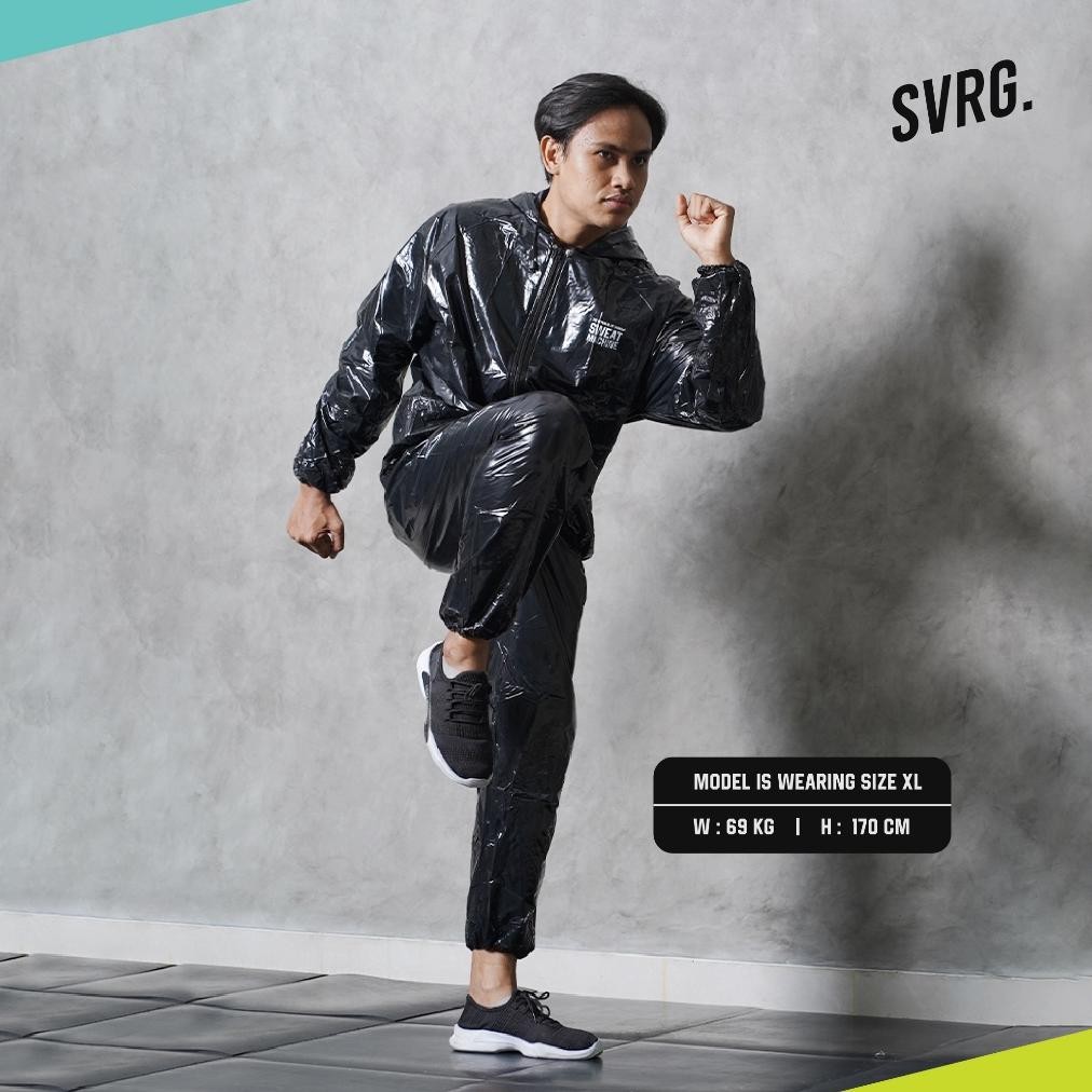COD SVRG Sauna Suit | Setelan Jaket Olahraga Sport Unisex Pria Wanita Original