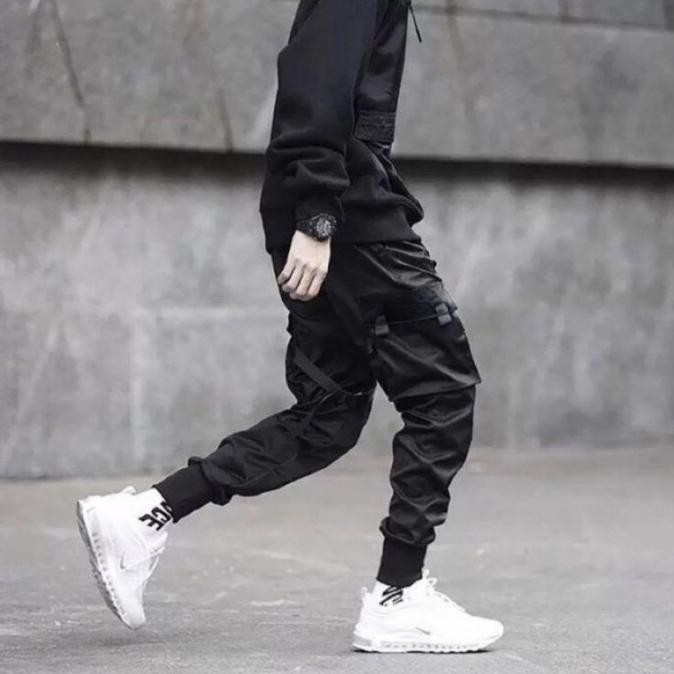 (Good) Techwear Pants JOGGER [ READY INDO ] Cyberpunk Harem Cargo Pria Tactic