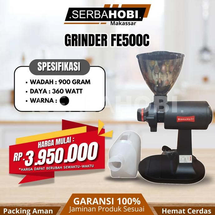 +++++] Grinder Elektrik FE500C Besar / Alat Penggiling Kopi Elektrik