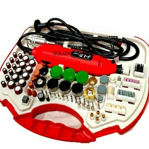 @#@#@#] Mesin Mini Die Grinder Tuner Set 95 Pcs JLD J211 - Gerinda Bor Mini