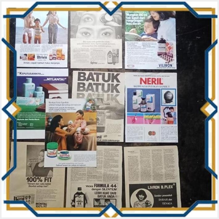 [MJT] IKLAN JADUL LAWAS TAHUN 70 80 90 AN OBAT DAN SIRUP