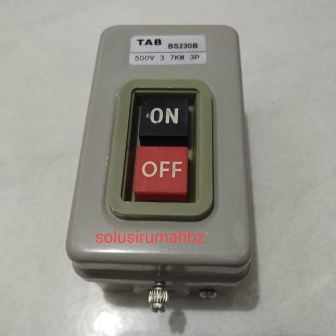 $$$$] PUSH BUTTON 30A SWITCH ON OFF INDUSTRI SKAKEL BESAR MESIN LISTRIK 4500W 30 A