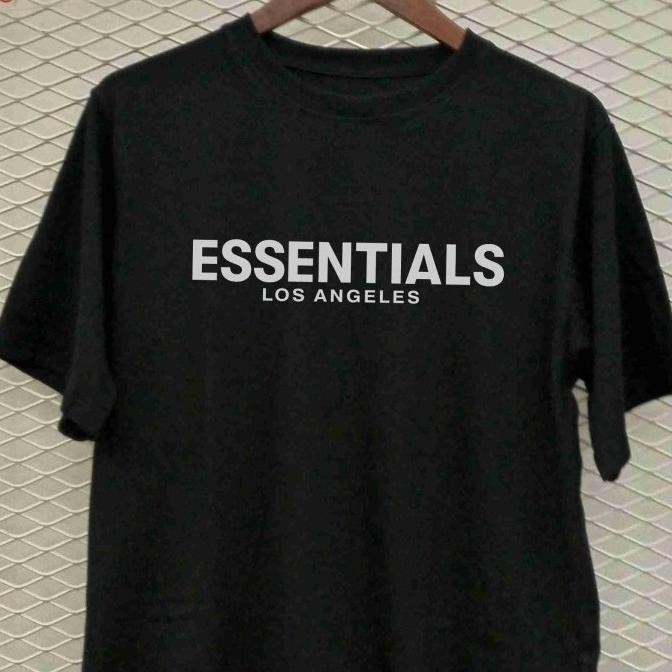 Murah T Shirt Kaos Cotton Combed 24S Essentials Fog Fear Of God Reflective