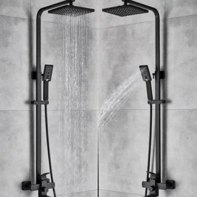 Sale Shower Tiang Set Model Toto Wasser Black/Shower Column 3 Way Hitam