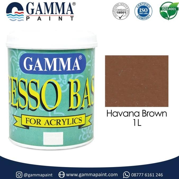 

Baru Gamma Gesso Base - Havana Brown - Cat Tembok Semi Gloss 1L Premium