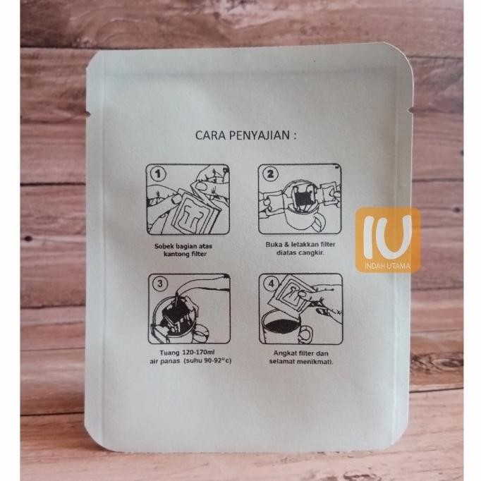 (Good) Kemasan Sachet Craft Printing Cara Seduh Kopi Drip Bag 50 Pcs
