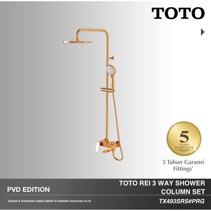 Sale Toto Rose Gold Rei S Shower Column Set / Shower Tiang Tx493Srs