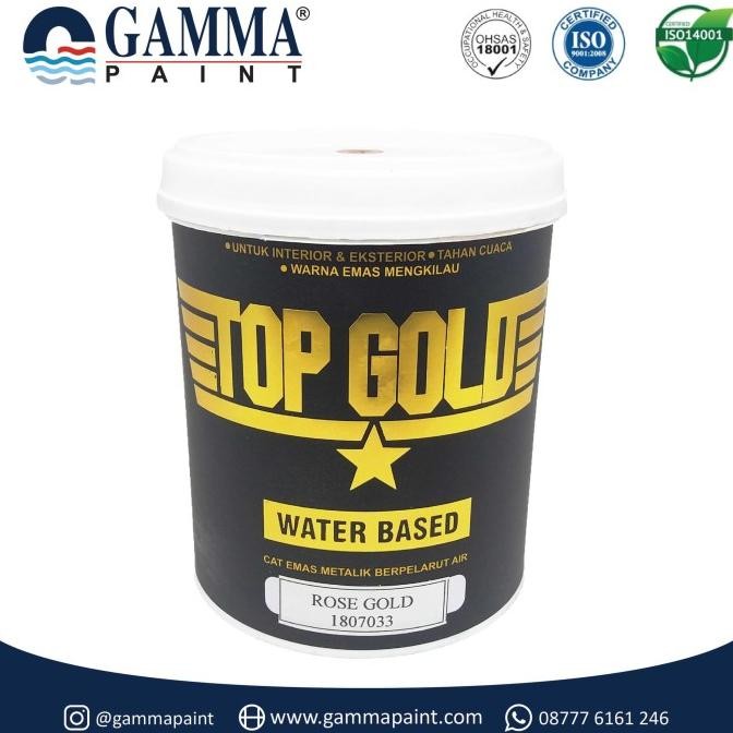 

Baru Top Gold Metallic Paint - Rose Gold 1L Premium