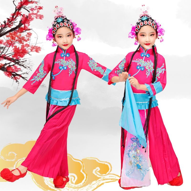 Qiaohua Dan Kostum Tari Taman Pir Air Kostum Anak-anak Kostum Perempuan Peking Opera Kecil Peran Dal