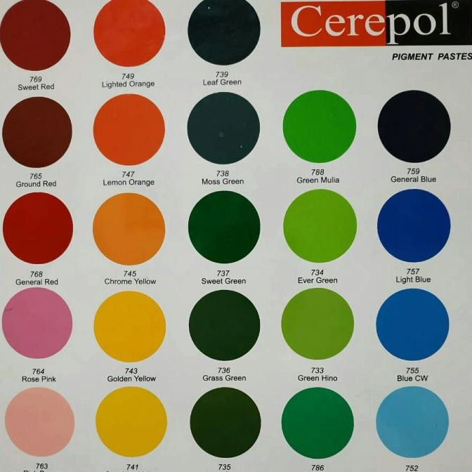 

Baru Cerepol Sweet Green Pigment Pasta Cair/Pewarna Resin/Fiberglass Premium