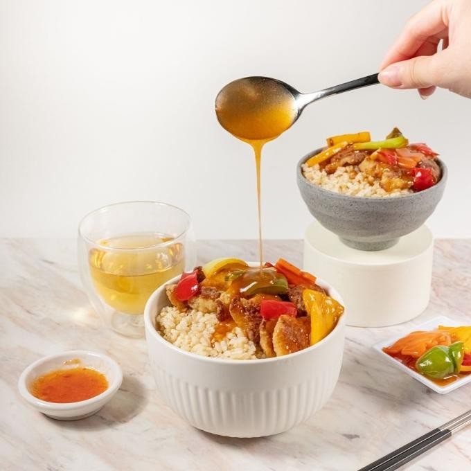 

(Good) Baked Tilapia N` Oat with Sweet & Sour Sauce. Healthy Diet Catering