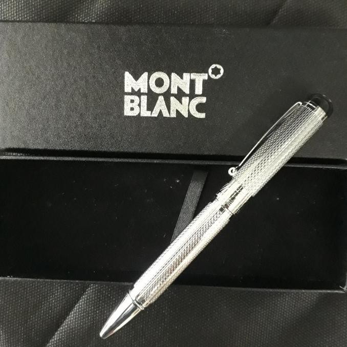 

Ballpoint Mewah Keren Pulpen Monblanc Silver Clip Exlusive